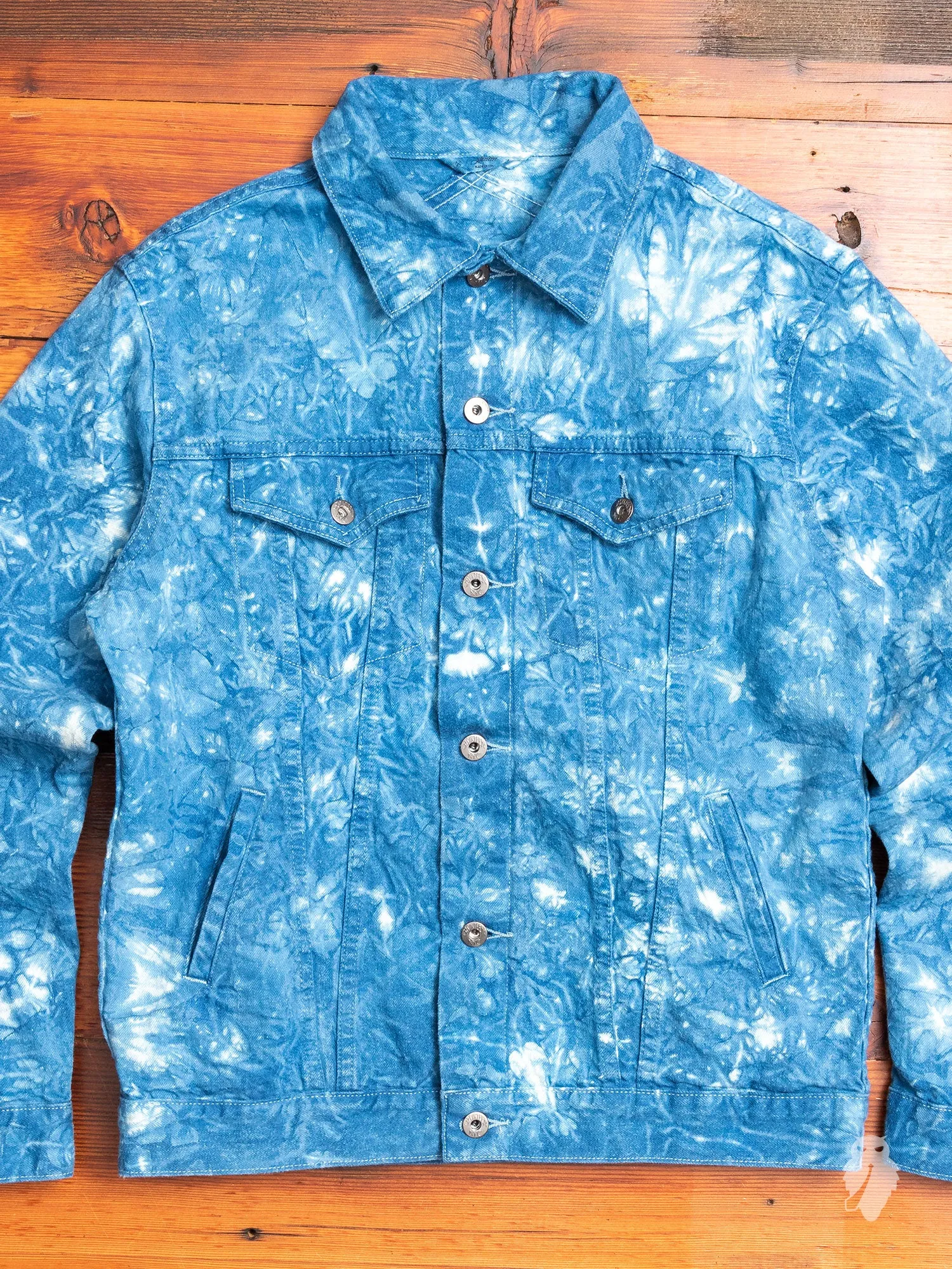 "10th Anniversary" Type-3 Denim Jacket in Indigo Tie-Dye