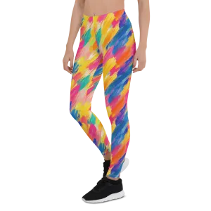 Rainbow Brush Leggings