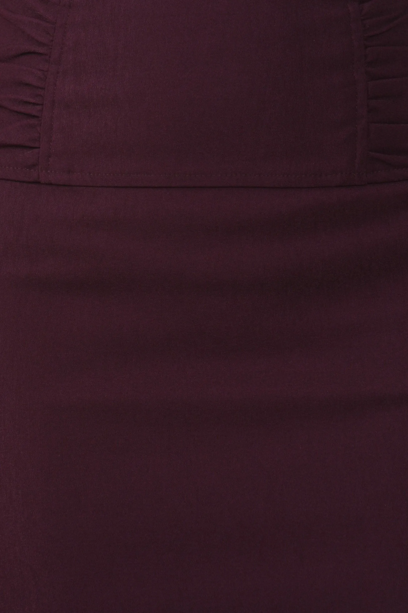 Sakkas Petite High Waist Stretch Pencil Skirt with Shirred Waist Detail