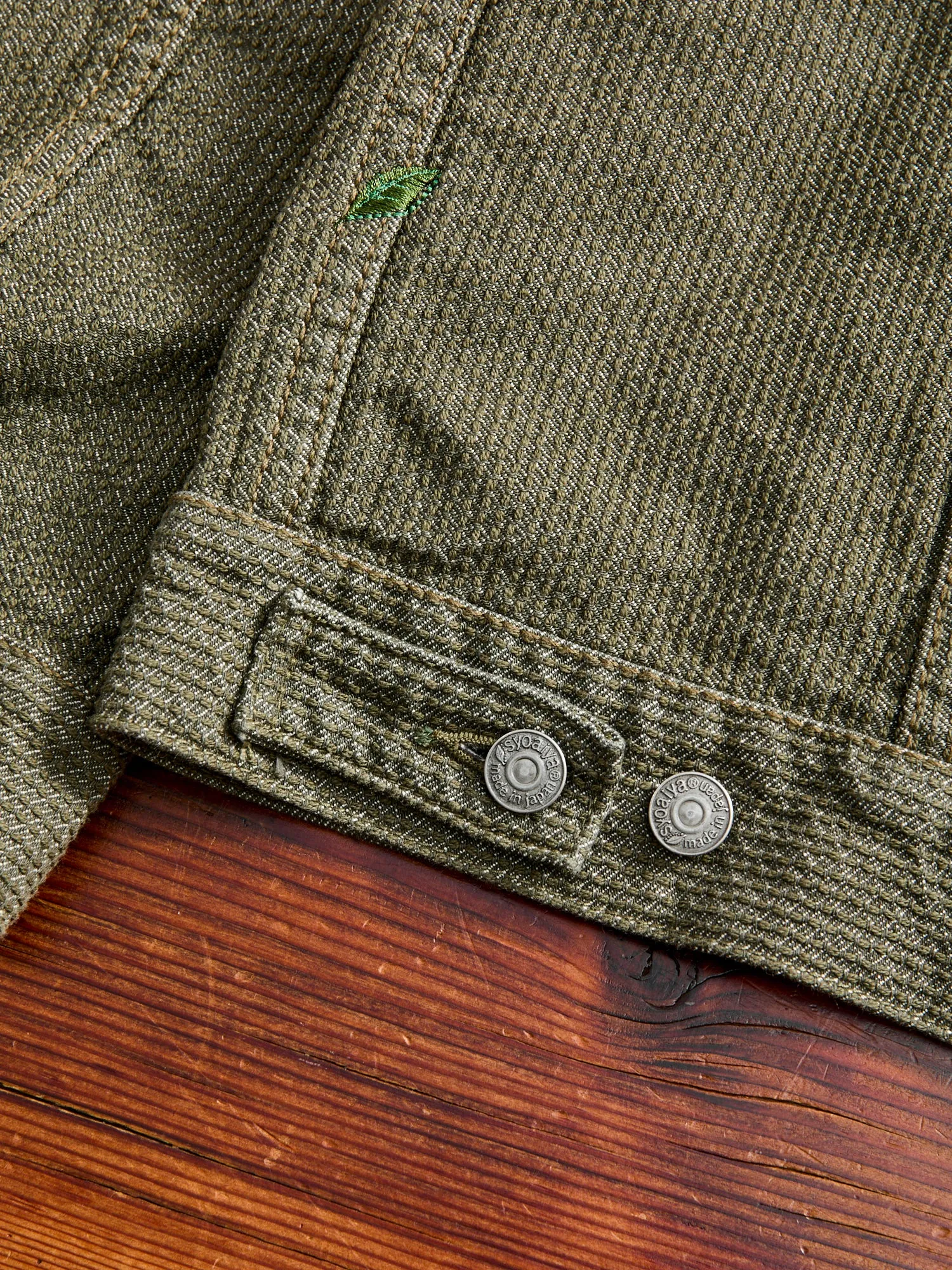 Sashiko Type-3 Jacket in Double Olive