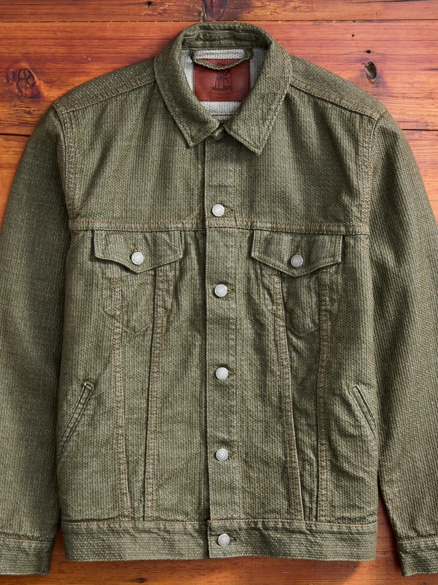 Sashiko Type-3 Jacket in Double Olive