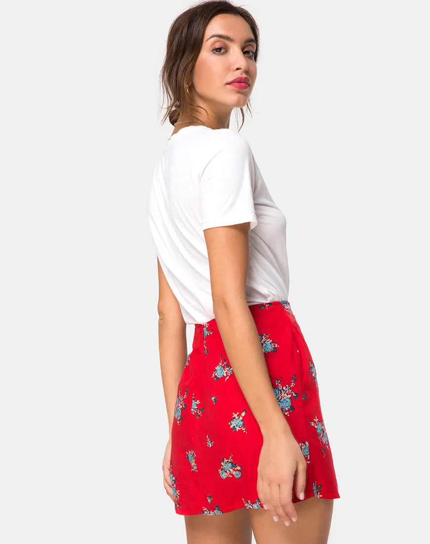 Sheny Skirt in Soi Rose Red