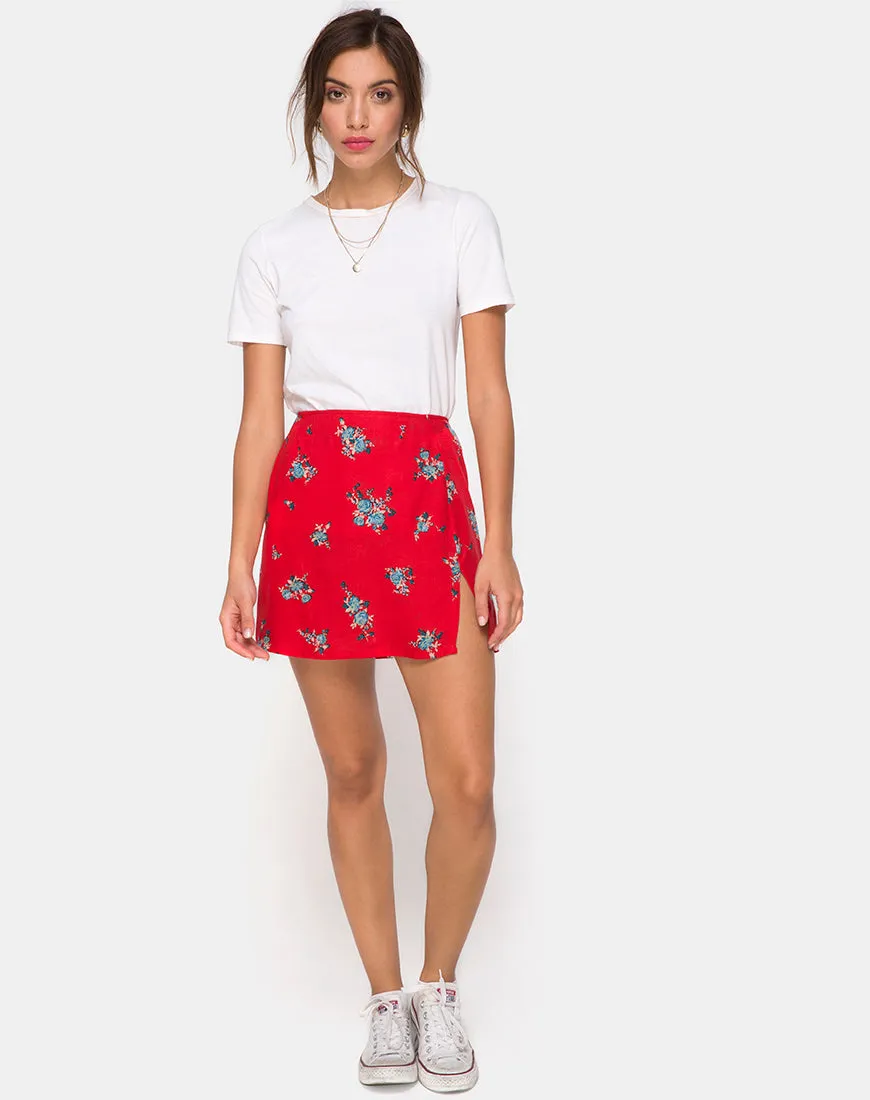 Sheny Skirt in Soi Rose Red