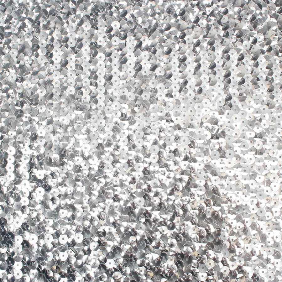 Silver All-Over Sequin Fabric