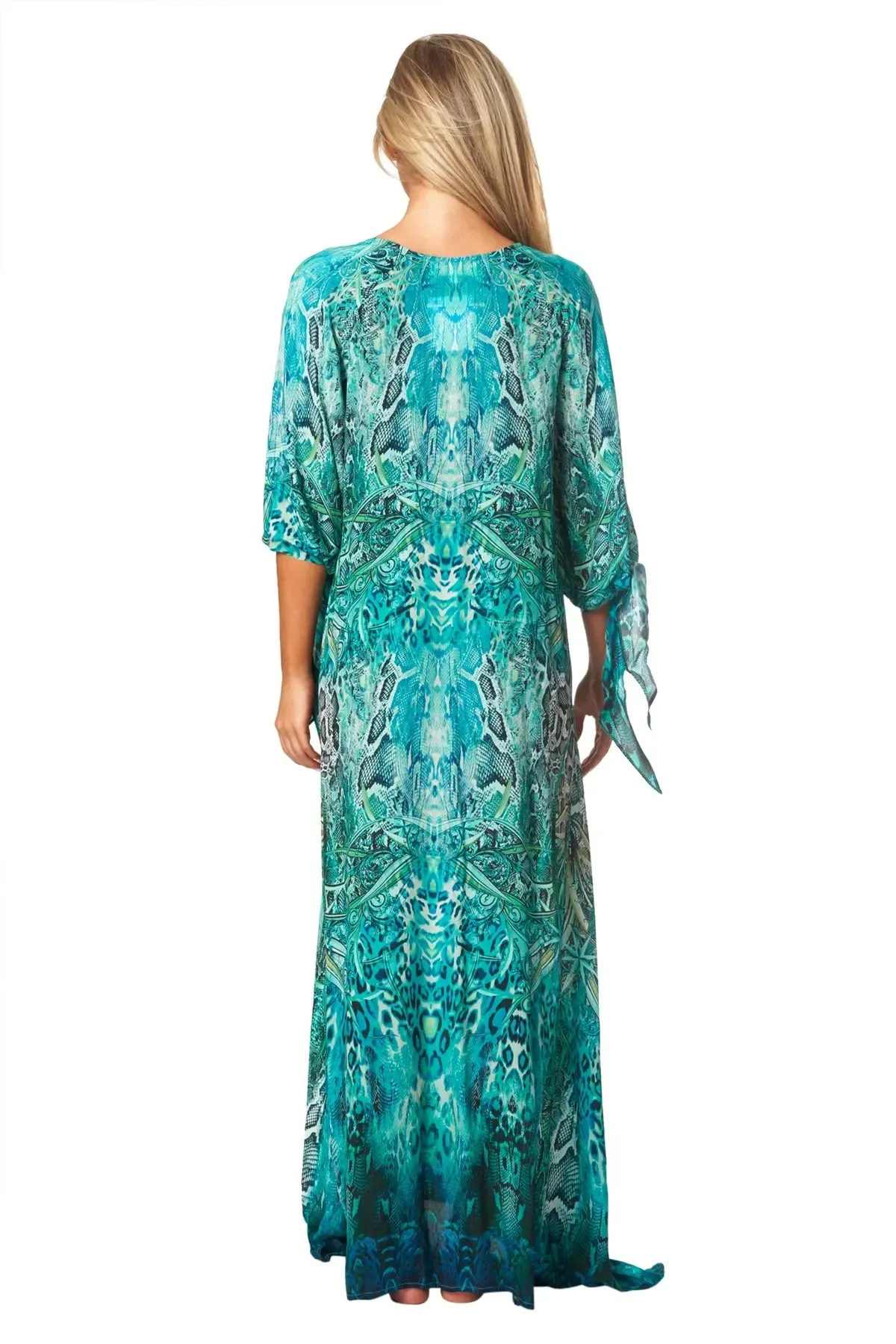 Snake Skin Maxi Kaftan Dress