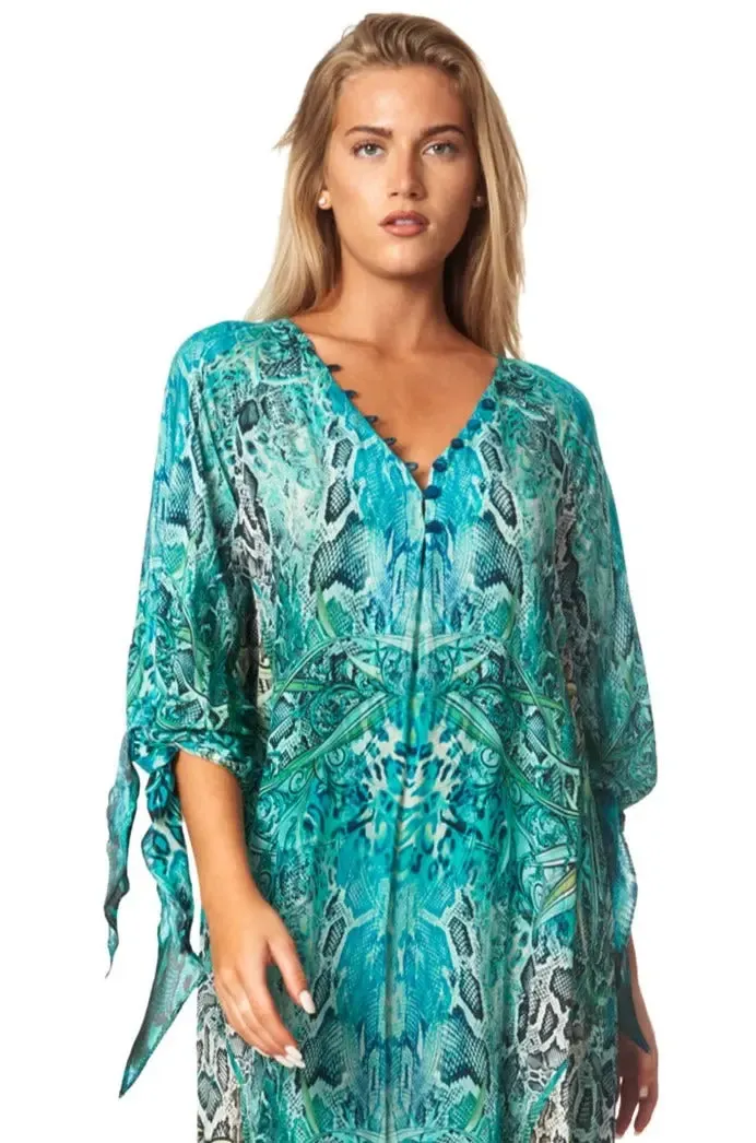 Snake Skin Maxi Kaftan Dress