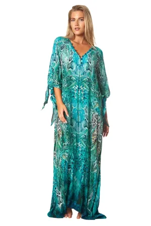 Snake Skin Maxi Kaftan Dress