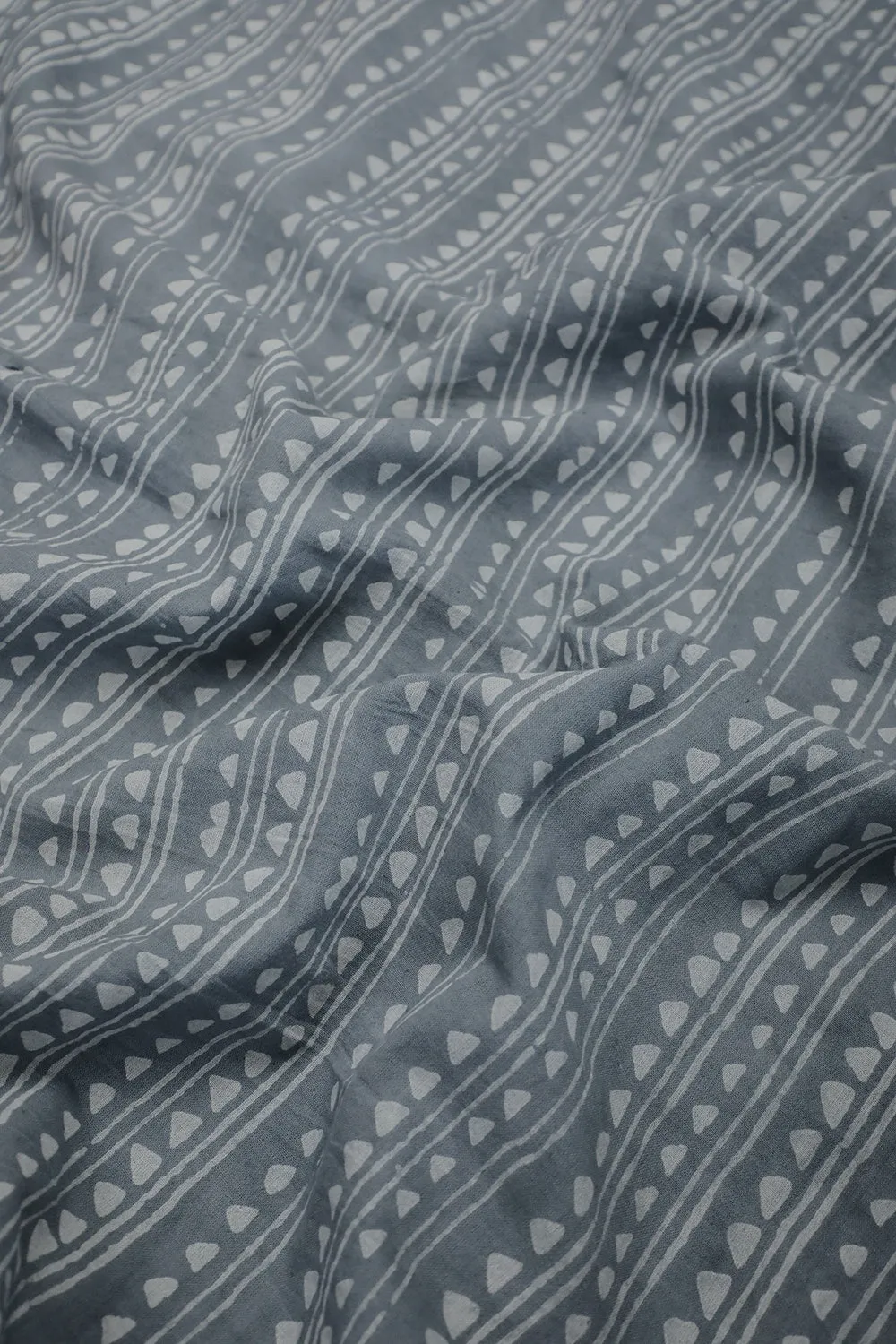 Stripe Patterned Dabu Cotton Fabric