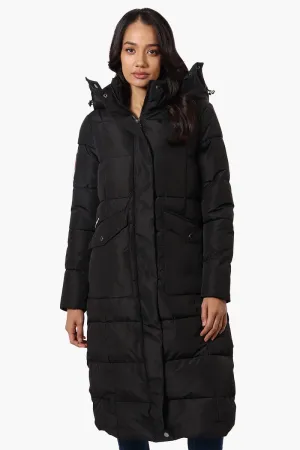 Super Triple Goose Maxi Puffer Parka Jacket - Black