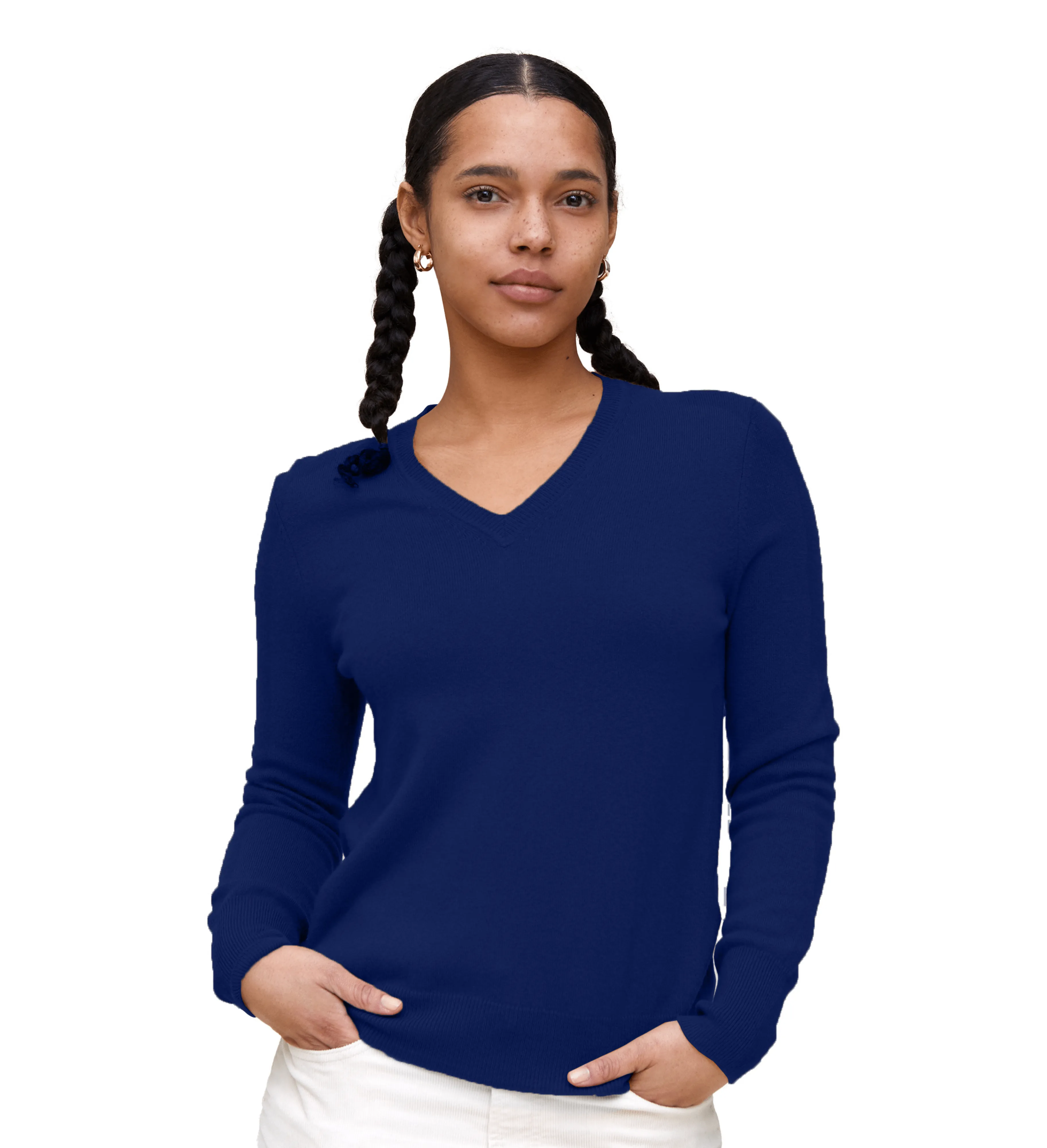 The Women's Basic V-Neck Cashmere Sweater