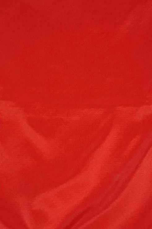 Vermillion Red Taffeta Silk Fabric