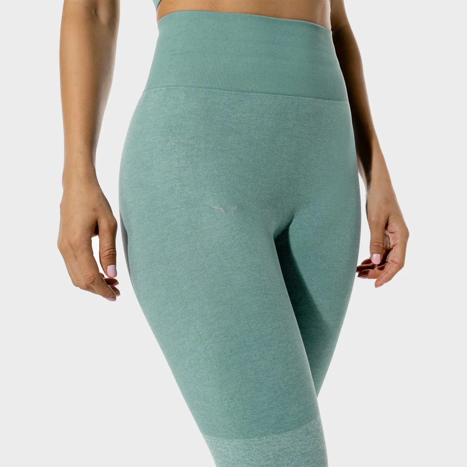 Women's Fitness - Seamless Leggings - Basil Marl