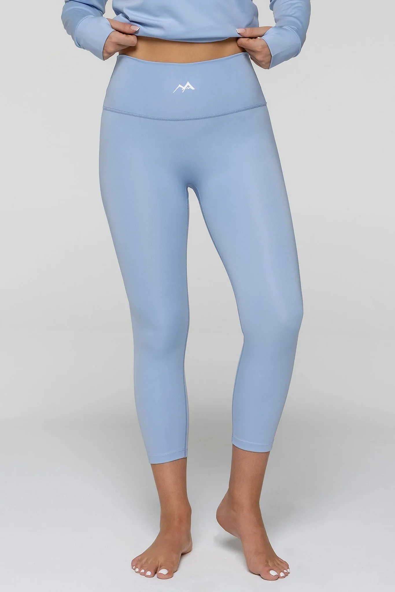 WOMEN'S THERMAL BASE LAYER LEGGING SEAMLESS 2.0  SKY BLUE